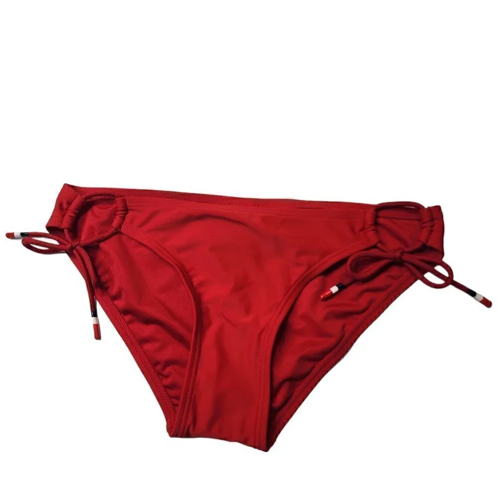 Tommy Hilfiger Women's Triangle Bikini Padded Tie Side Bottom‎ 2 Piece Set XS
